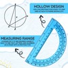 EBOOT Plastic Protractor Math Protractors 180 Degrees, 6 Inch, Pack