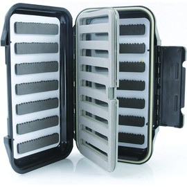 Maxcatch Streamer Waterproof Fly Fishing Box Double Sided Waterproof Jig Box For Flies Swing Leaf Center (Slit Foam with Swing Leaf Insert)