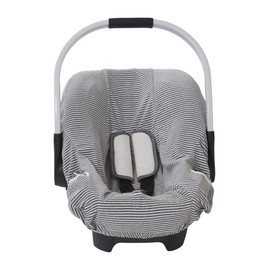 Vertbaudet Protective Cover for Baby Car Seat Size 0+ Elastic Wool White Striped One Size