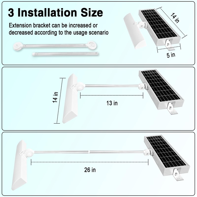 Einsamk Solar Sign Lights Outdoor, 210led 3699 Lumen Solar Sign