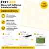 AKORD 120 Pcs White Plastic Floss Bobbins Set Embroidery Thread