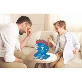 LEXIBOOK JG800 Electronic Hangman, Child and Family Board Game, Spelling and Vocabulary, Light and Sound Effects, 2 Players, Blue/red, for ages 8 plus