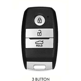 Snugfit Key fob Cover for Kia Rio, Soul, Sorento, Carens, Sportage, case Protector White (Kia A, White)