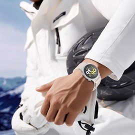 OUTPUTBT Nylon Uhrenarmbänder 22mm für Coros Pace 3/PACE Pro/Apex 2 Pro/Apex Pro/Apex 46mm Armband Elastisch Sport für Coros Vertix Ersatzarmband Damen Herren