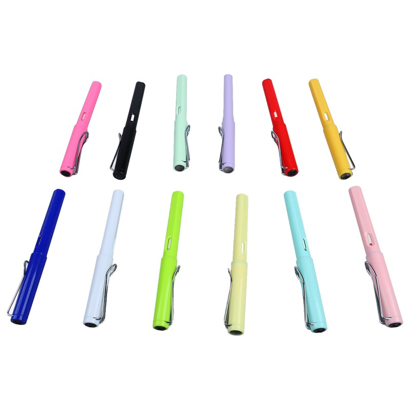 12pcs Inkless Pencil Fluency Writing Wide Pen Clip Reusable Everlasting