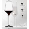 Red Wine Glasses Set of 2, Premium Crystal Wine Glasses