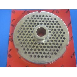 Size #42 FINE Grind x 1/4" Holes. (6mm Holes) Large Burger Meat Grinder disc Plate Hobart, Biro, Berkel, Meat Your Maker, Waltons. Lifetime NO Rust Warranty. Made in Italy