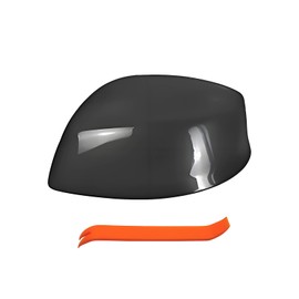 TKPUFR Right Passenger Side Mirror Cover Cap Compatible with Honda Civic 2012-2013 Without Turn Signals Glossy Black, Not Fit LX models