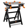 WEN Portable Work Bench with Steel Construction, Clamping Vises, and
