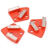 3Pcs Diamond Grinding Shoes Trapezoid Concrete Aggreesive Cutting 2 Long