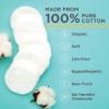 Soft Lint-Free Organic Cotton Pads: Perfect for Sensitive Skin Care,