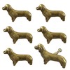 Adorable Dachshund Dog Cabinet Knobs, 6Pcs Bronze Puppy Single Hole