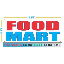 Food Mart 2x5 Banner Sign