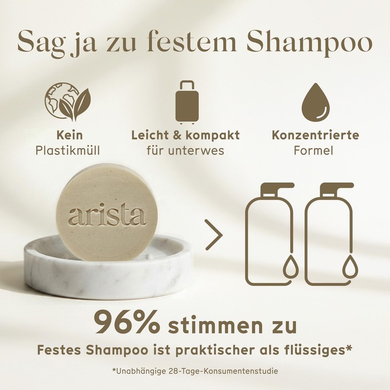 Arista Solid Shampoo for Normal Hair, Sulfate-Free Shampoo, Shikakai Powder