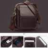 Leathario Crossbody Bag For Men Vegan Leather Shoulder Messenger Purse