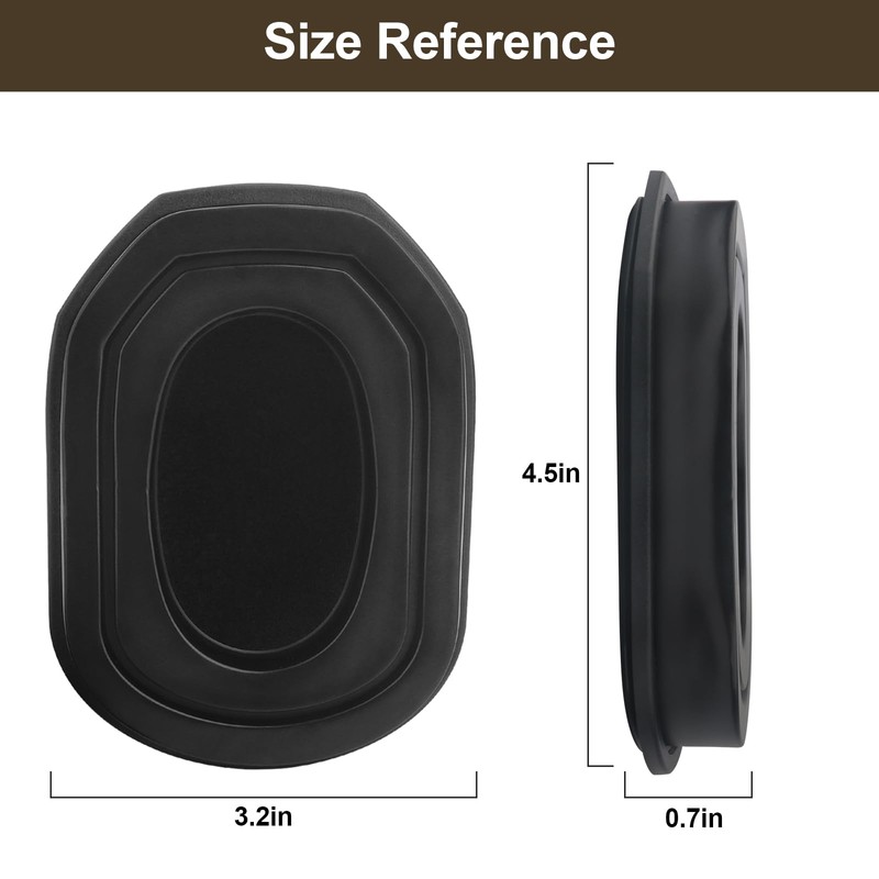 GEP03 Upgraded Gel Ear Pads Compatible with Walker's Razor Earmuffs,