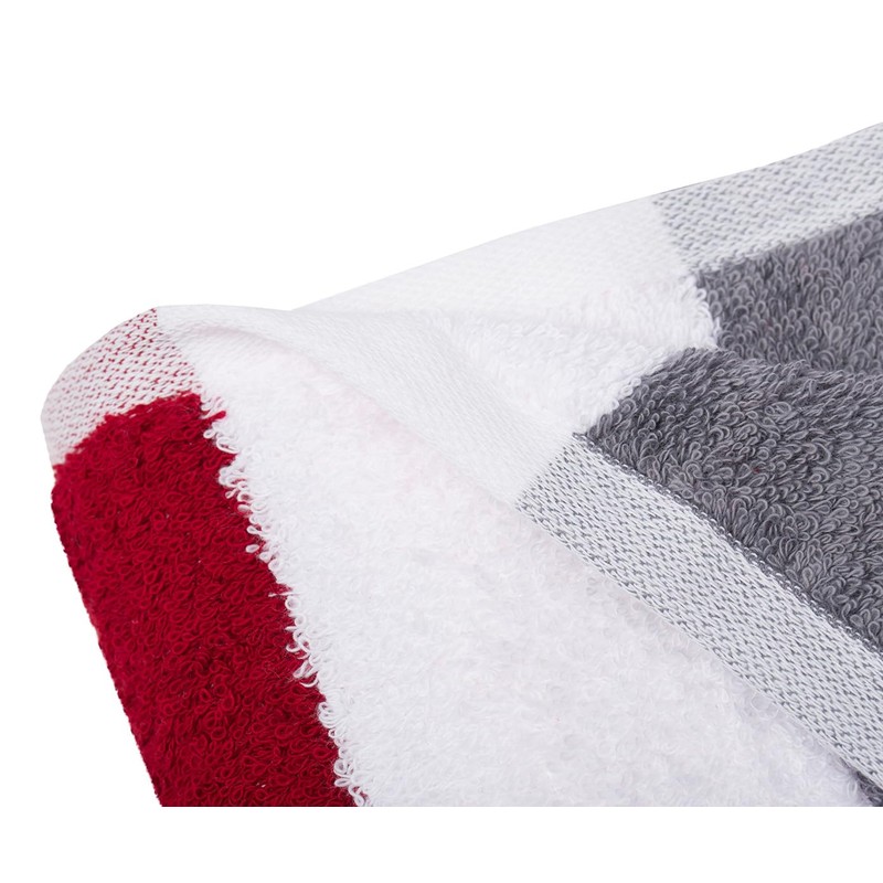 Gözze - New York Striped Bath Towel, Soft and Absorbent,