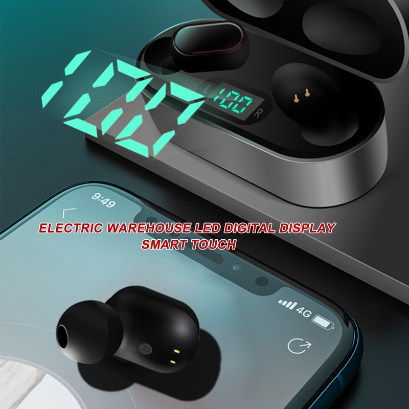 V3 TWS Bluetooth Headset 5.0 Wireless Intelligent Noise Reduction LED