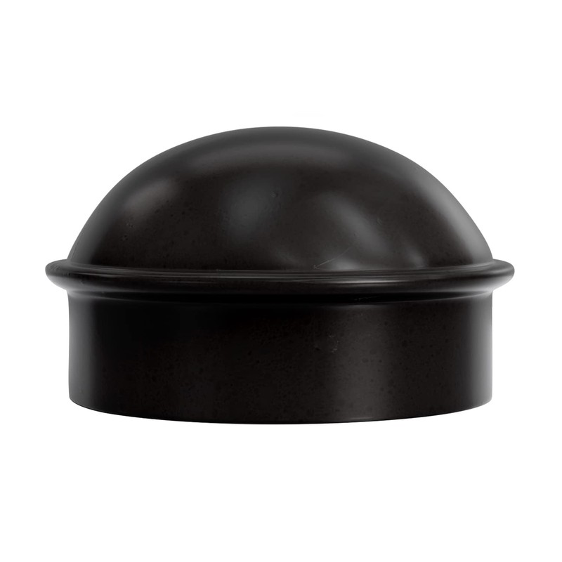 VIVIDA 2-3/8" Chain Link Post Caps, Black Post Cap for