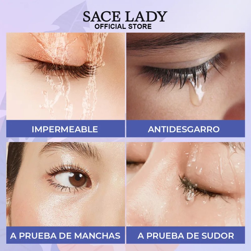 Sace Lady Máscara De Pestañas Waterproof Larga Duración Negro