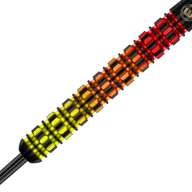 WINMAU Firestorm Flame 24 Gram Professional Tungsten Darts Set with