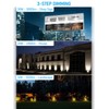 LEONLITE 3CCT Bullet Flood Light with Knuckle Mount, 30W/20W/12W Selectable,