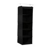 BrilliantJo Hanging Storage, 5 Compartments, Camping Wardrobe Organiser with Iron