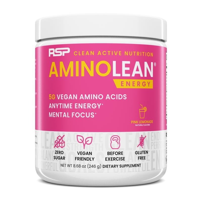 AminoLean Energy Powder - Clean Caffeine from Natural Green Tea,