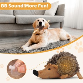 Pilipane Plush Dog Toy, Hedgehog Dog Squeaky Toy, Soft Animal Plush Dog Toothbrush Chew Toy, Interactive Squeaky Hide and Seek Plush Dog Toy,Stuffed Biting Training Playing Toys for Pet Puppy Chewers