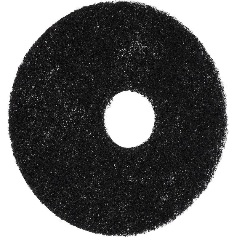 PRO SOURCE Floor Stripping Pads: Black Coarse Polyester, 5 Pack,