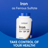 Nutricost Iron (As Ferrous Sulfate) 65mg, 240 Tablets - Non-GMO,