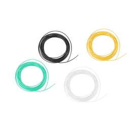 BUGUUYO 5 Pack 3D Printer Filament 1.75mm High Toughness Material Compatible 3D Pens