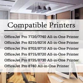 For HP 12PK 952XL Ink Cartridge for Officejet Pro-8710 8720 8740 Printer