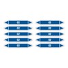 Stickers: 100 x 15 mm, Pack of 10 – Group