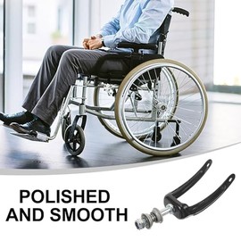 VILLCASE 2 Pack Wheelchair Front Wheel Fork Replacement Bracket with Bearing for Smooth Mobility Compatible with 7-8 Inch Swivel Wheels Front Forks for Drive Wheelchair Parts