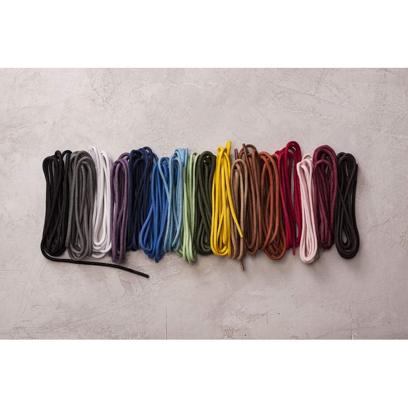 Benchmark Basics Dark Brown 36" Round Waxed Cotton Shoelaces |