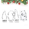 4 x Gnome Cookie Cutters, Christmas Cookie Cutters for Baking,
