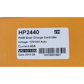 HP2440 PVM Solar Smart Charge Controller 12V/24V Auto 40A New Rv See Pics