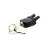 Racktime 17009 Klickfix Lock 'Secureit' for System Adapter, Black (Pack
