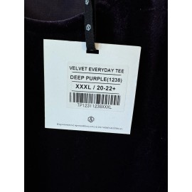 Agnes & Dora Velvet everyday Tee 3XL