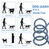 Hands Free Dog Lead and Choke Collar, Tangle Free Reflective