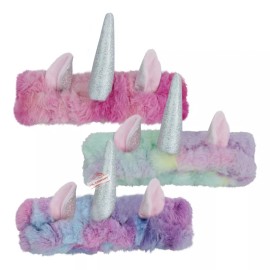 J.H. Company Set 3 Diadema Facial Maquillaje Unicornio Kawaii Xx-22