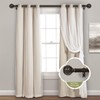 TANGWIN 2 Pack Bronze Curtain Rods for Windows 28 to
