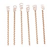6PCS Electroculture Plant Stakes 10 Inch Natural Wood Stake Wrapped
