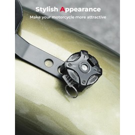 KEMIMOTO Seat Bolt Seat Screw Cover Quick Mount Anti-theft Compatible with Sportster Touring Road King Electra Street Glide