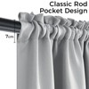 MRTREES Kitchen Waterproof Curtains, Blackout Thermal Curtains with Rod Pocket