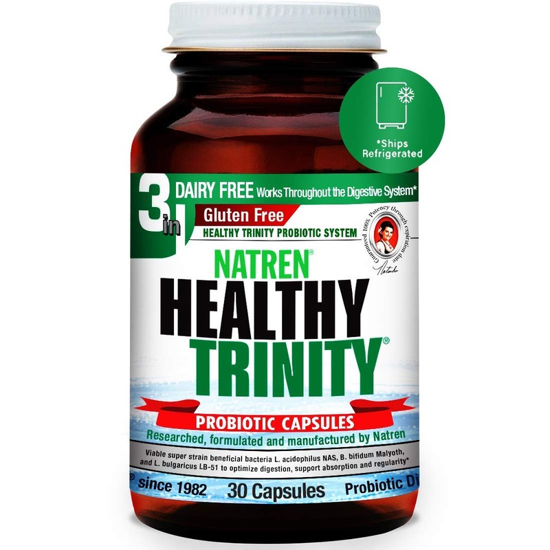Natren Healthy Trinity Probiotics Supplement - 30 Dairy and Gluten