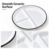 Ceramic Divided Plate for Kids – 3-Section Cartoon Dinner Dish