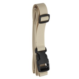 HARFINGTON Luggage Straps 1" x 118" Utility Multi-Purpose Luggage Connector Strap Nylon Adjustable Suitcase Belt with Buckle for Travel Outdoor Bag Luggage Packing Accessories, Khaki