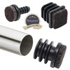 Adsamm® 16 x Lamellar Plugs with Felt/Black/Diameter 11 x 11-13